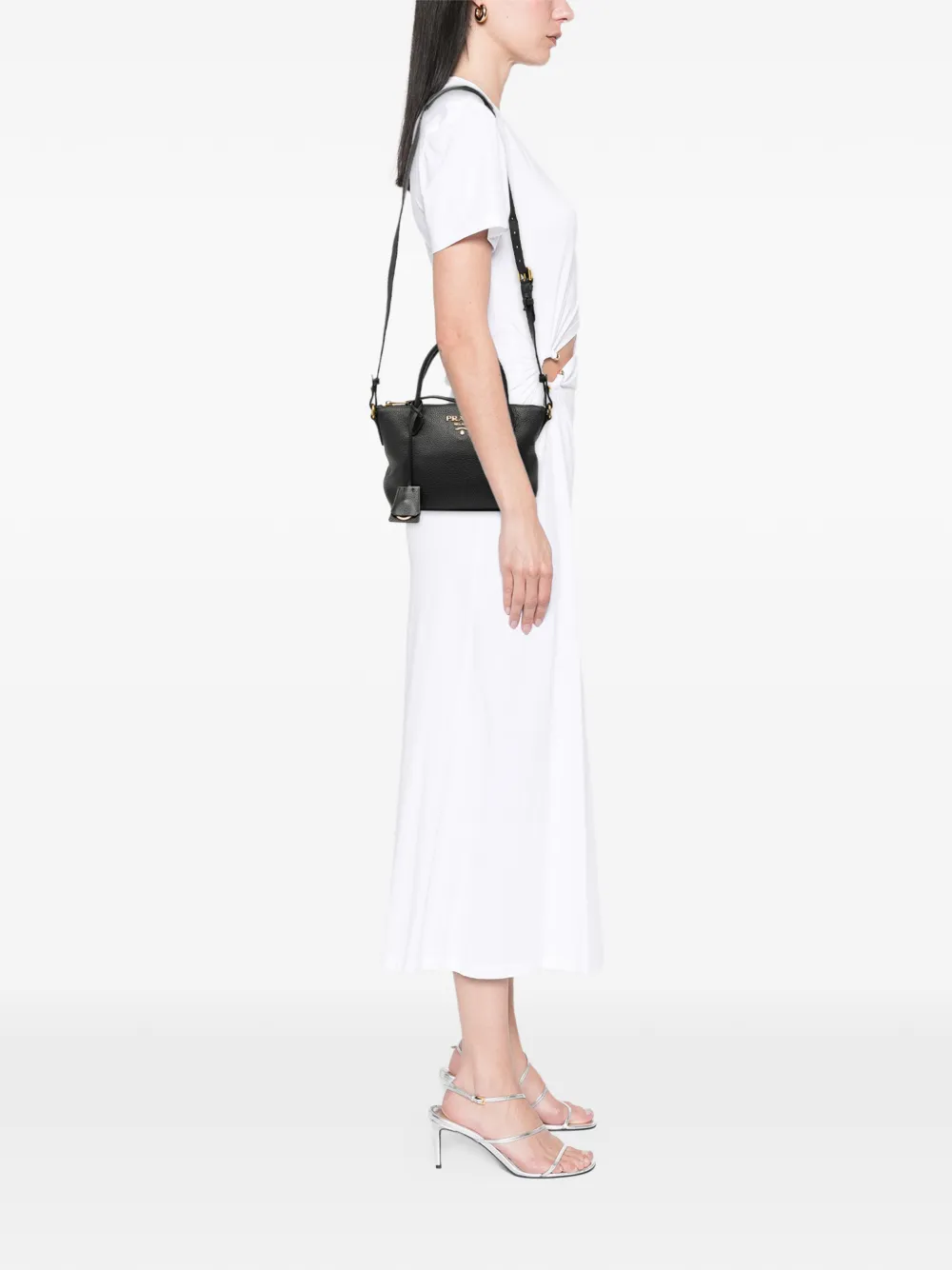 Prada Pre-Owned 2000-2025 Vitello Daino Zip Top satchel | Pre-Owned | Image 2