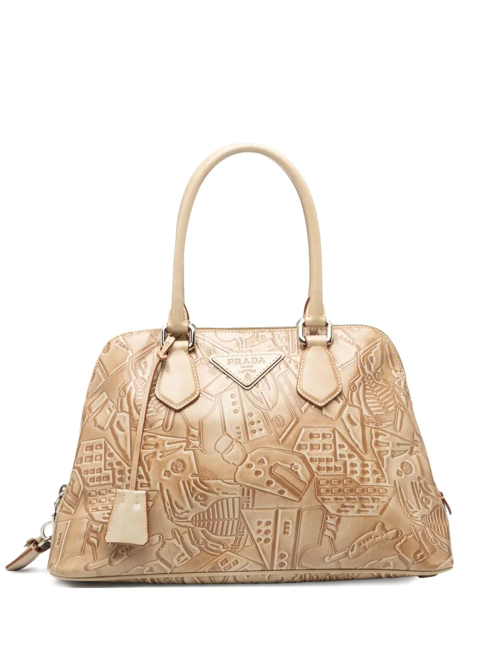 Prada Pre-Owned 2000-2025 Embossed Leather handbag | Brown | Image 1