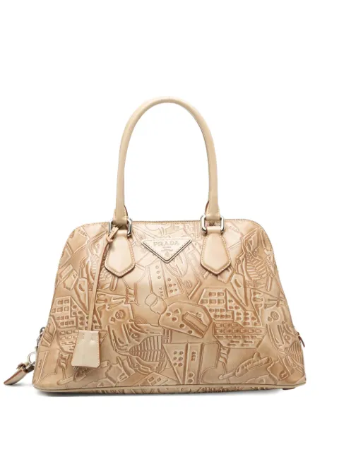 Prada Pre-Owned 2000-2025 Embossed Leather handbag