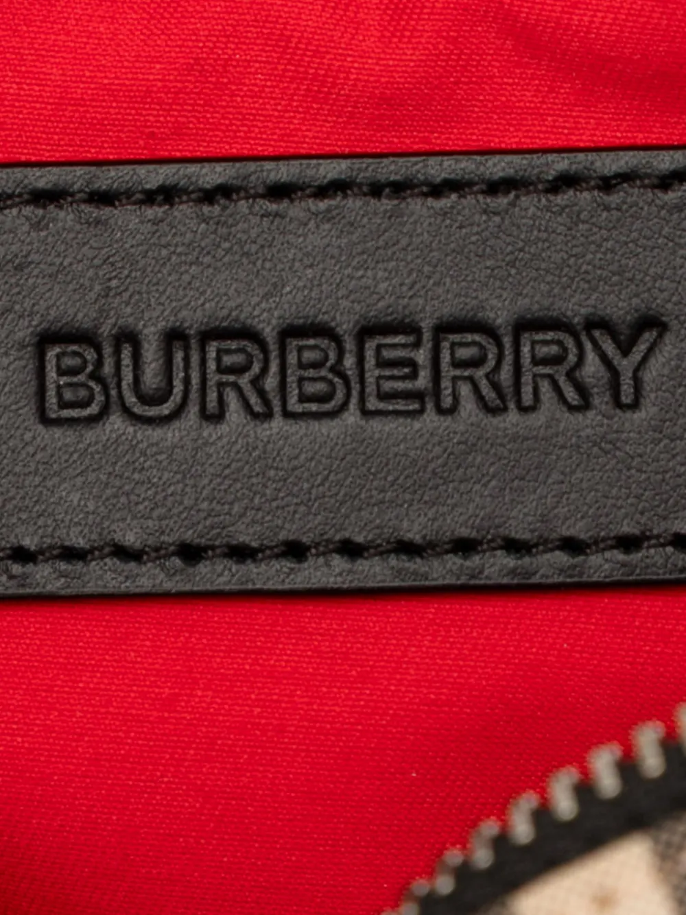 BURBERRY Pre-owned 2000-2017 House Check Canvas Cannon Belt Bag In Brown