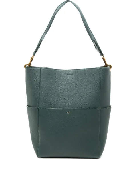 Celine Pre-Owned 2017 Medium Leather Seau Sangle bucket bag