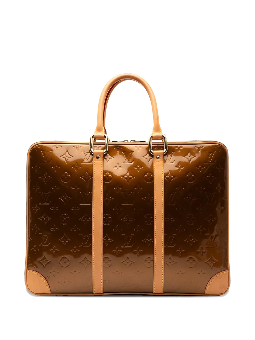 Louis Vuitton Pre-Owned 2003 Monogram Vernis Van Damme business bag | Brown | Image 1