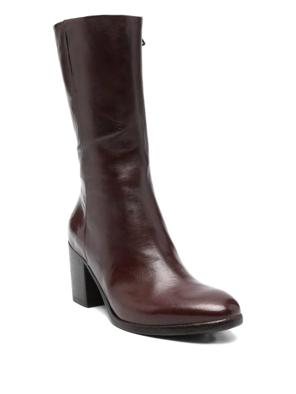 King Tartufoli Shoes 75mm Block-heel Boots In Brown