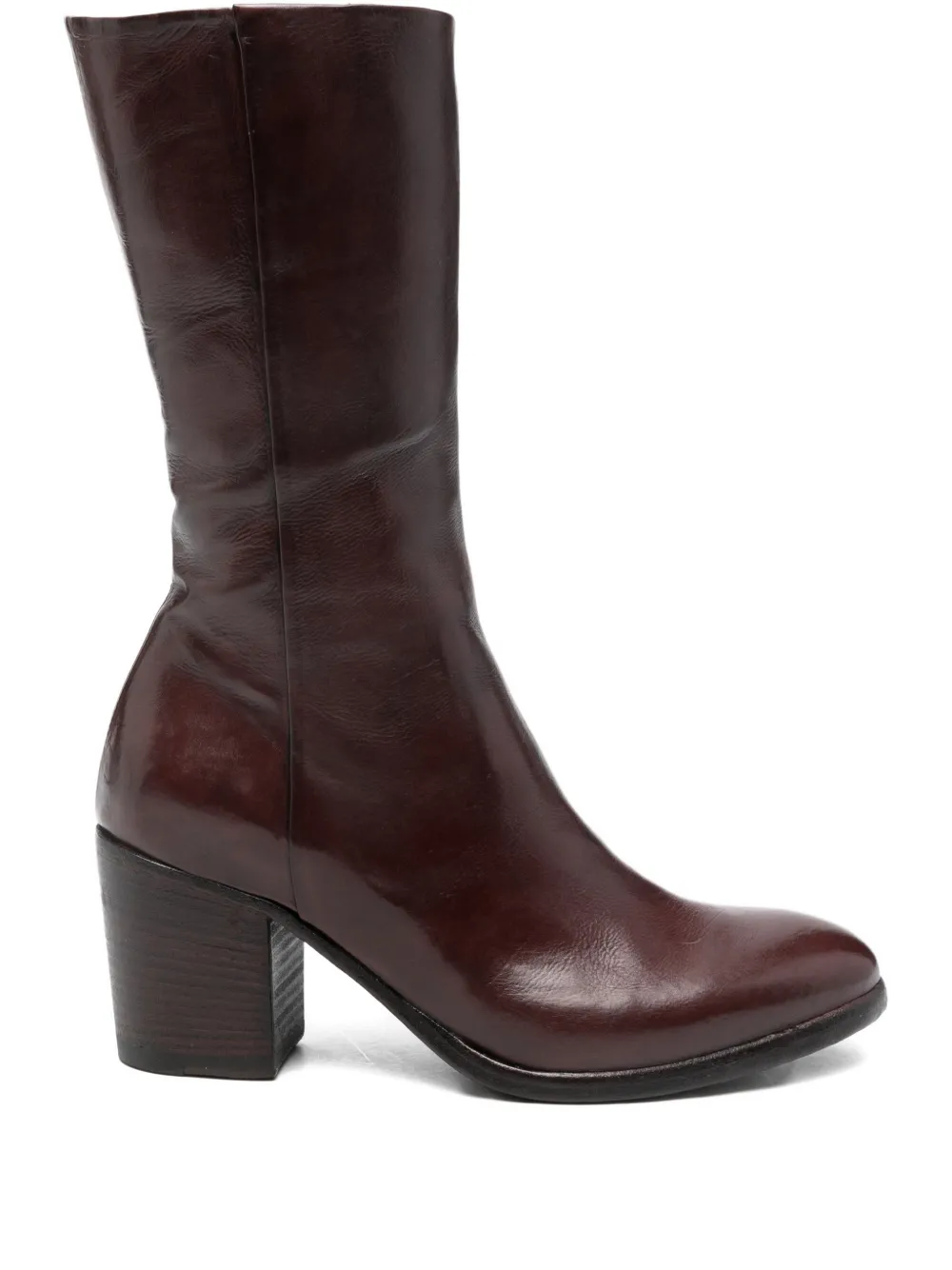 King Tartufoli Shoes 75mm Block-heel Boots In Brown