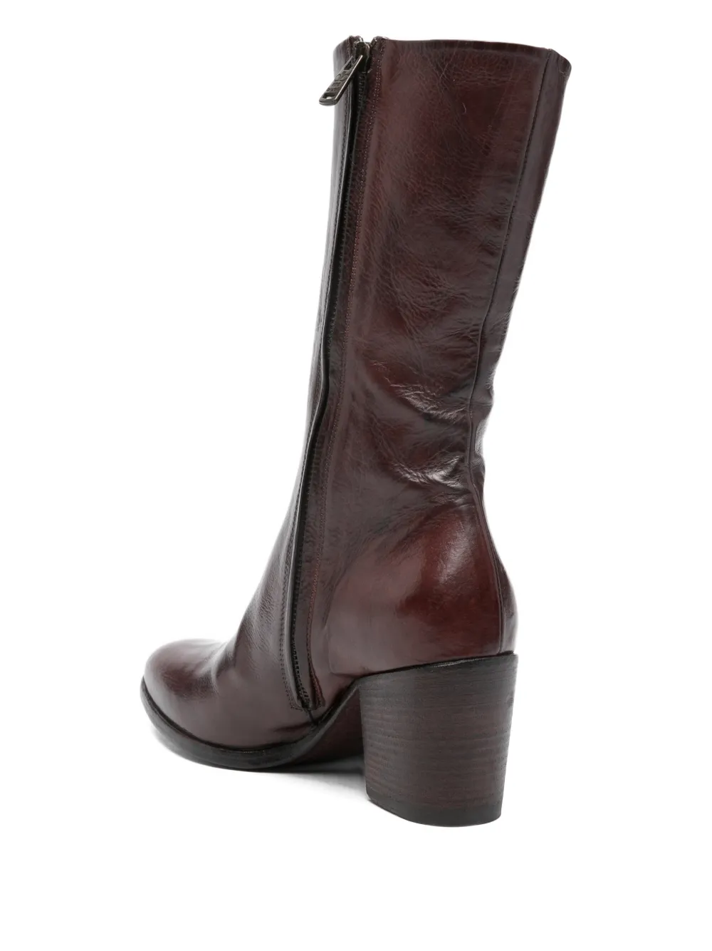 King Tartufoli Shoes 75mm Block-heel Boots In Brown