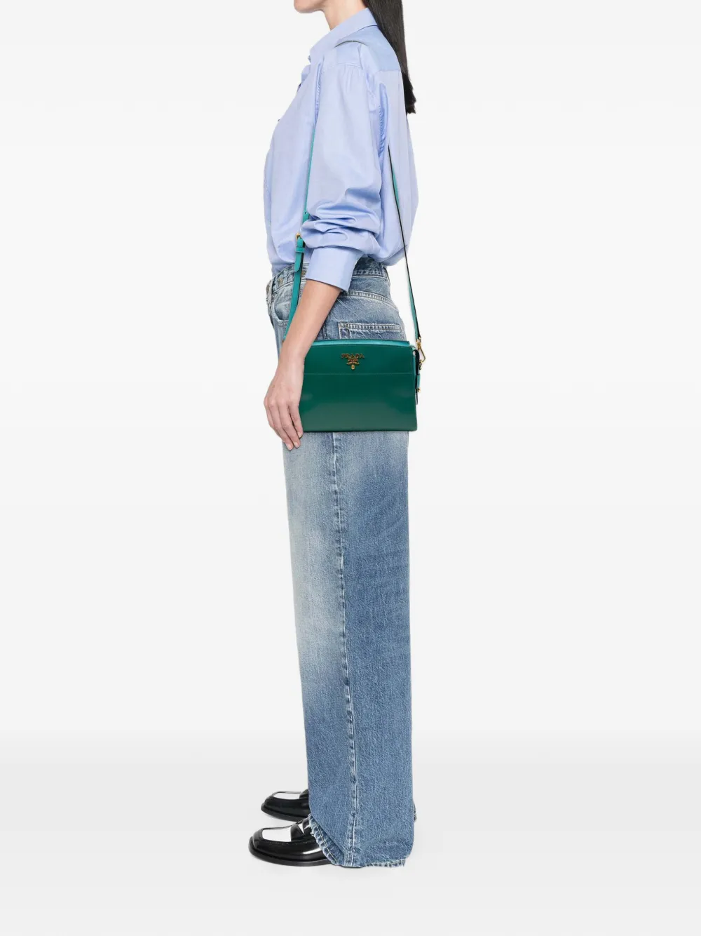 2013-2025 Bicolor Saffiano Vernice Esplanade Crossbody Bag
