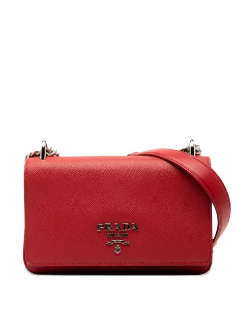 Prada Pre-Owned 2013-2025 Saffiano and City Calf Chain crossbody bag