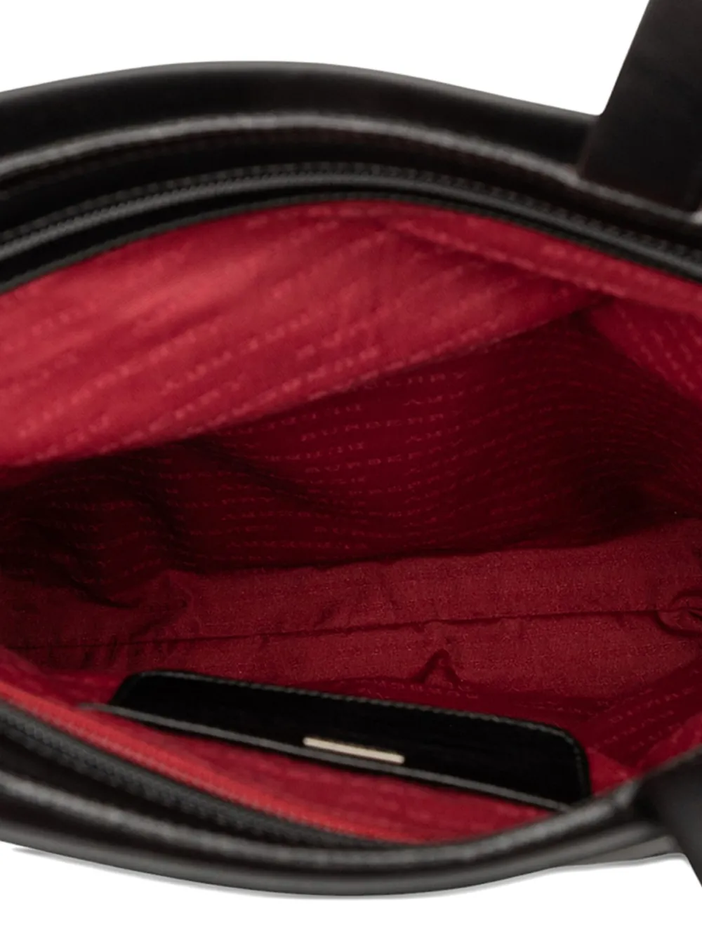 Pre-owned Burberry 2000-2017 Exploded Check Wool Tote Bag In Black