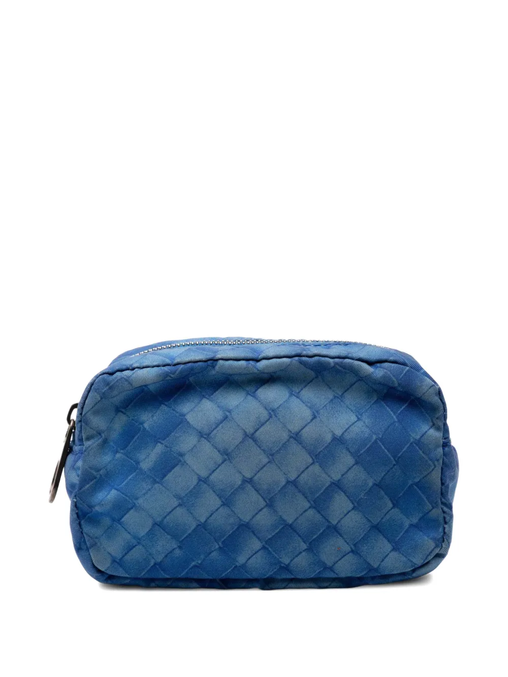 Bottega Veneta Pre-Owned 2012-2025 Nylon Intrecciolusion pouch | Blue | Image 1