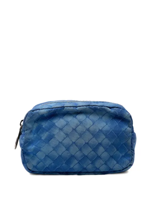 Bottega Veneta Pre-Owned 2012-2025 Nylon Intrecciolusion pouch