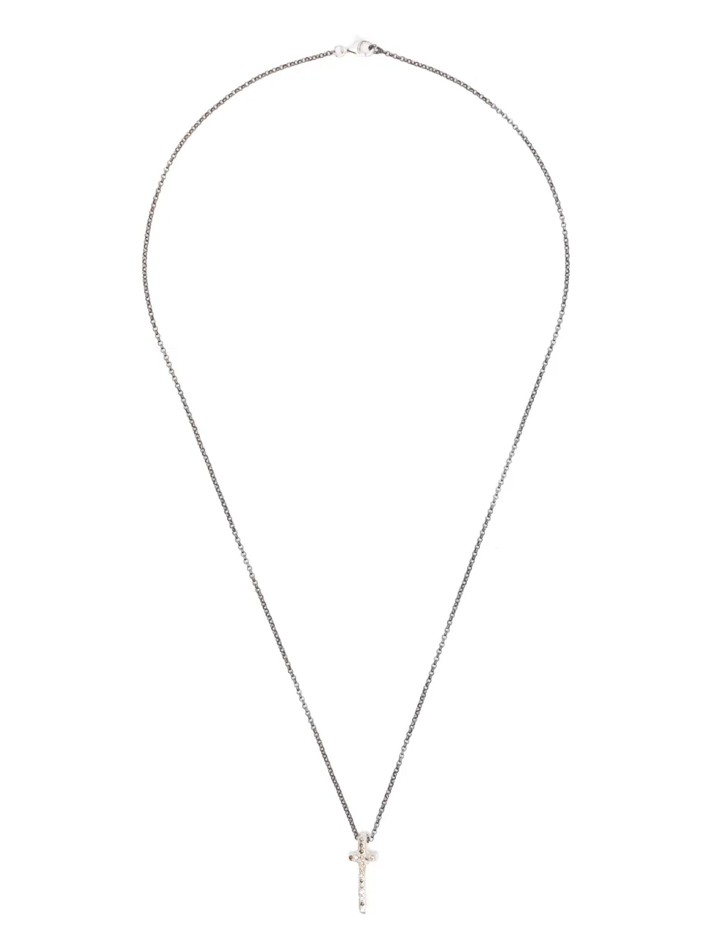 Rosa Maria Silver Cognac Diamond Necklace - Argento