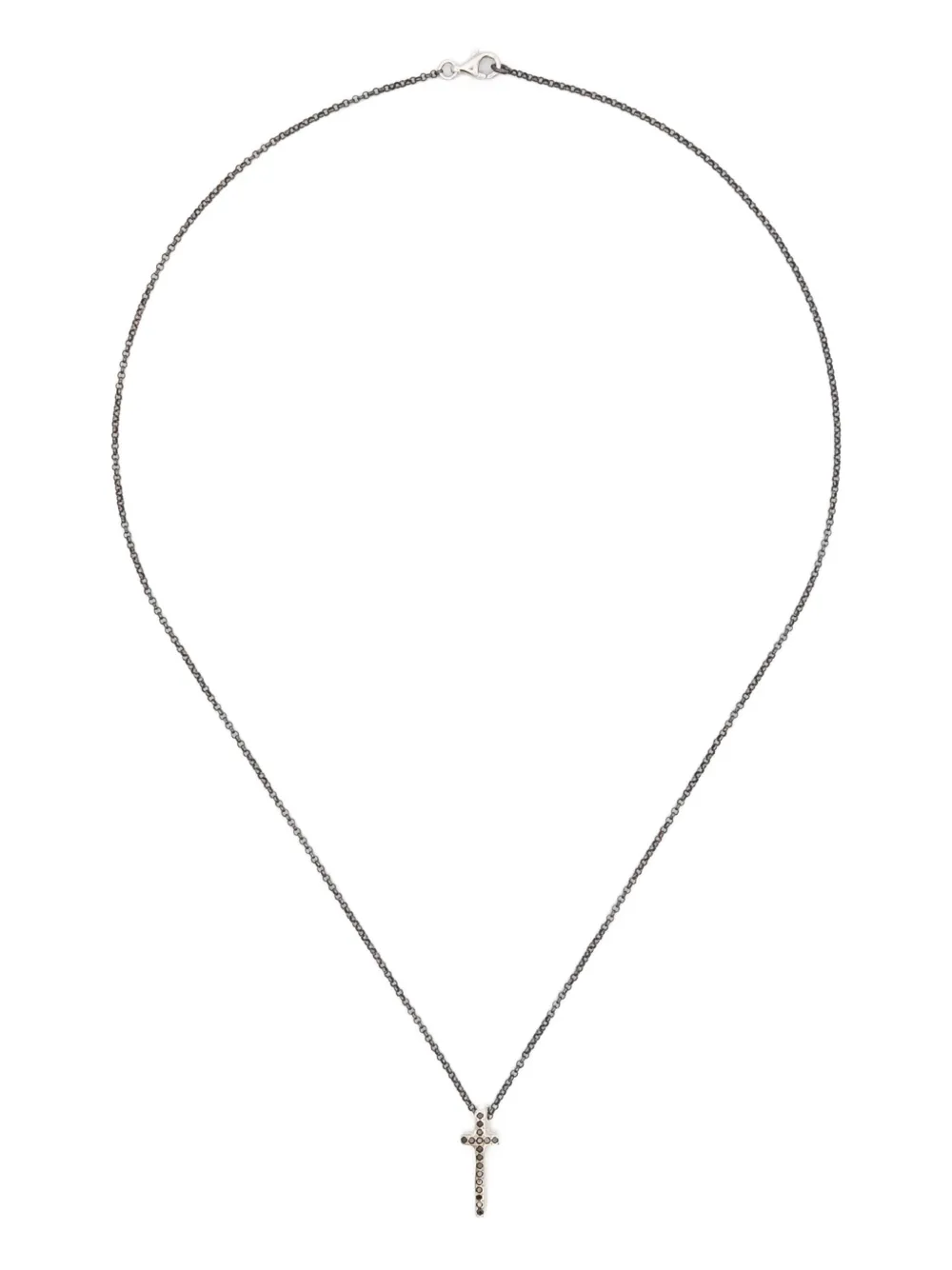 Rosa Maria Collana con pendente a croce - Argento