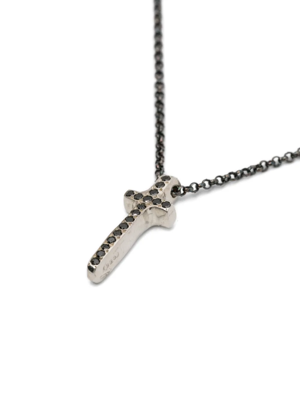  Rosa Maria Cross-pendant Necklace - Silver 