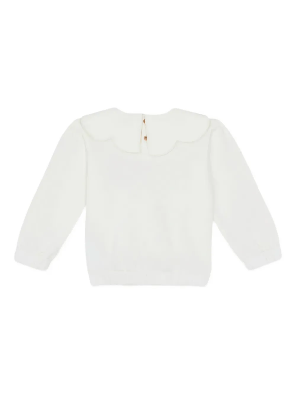 Bonton top con cuello festoneado | Blusas | Image 2