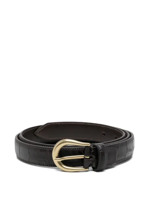 ALBERTO LUTI buckle leather belt