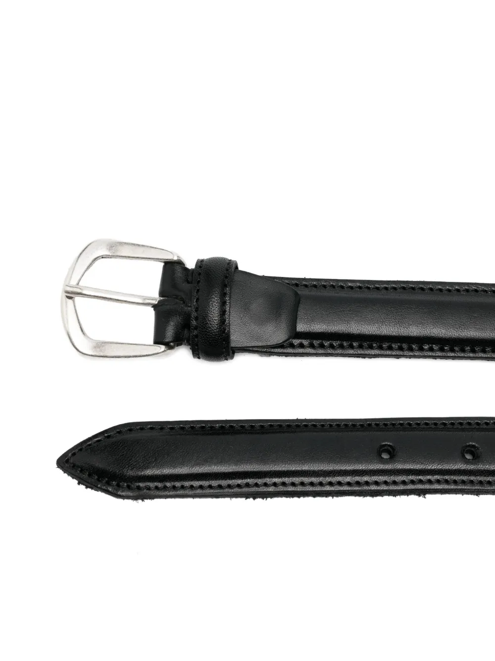 ALBERTO LUTI buckle leather belt - Zwart