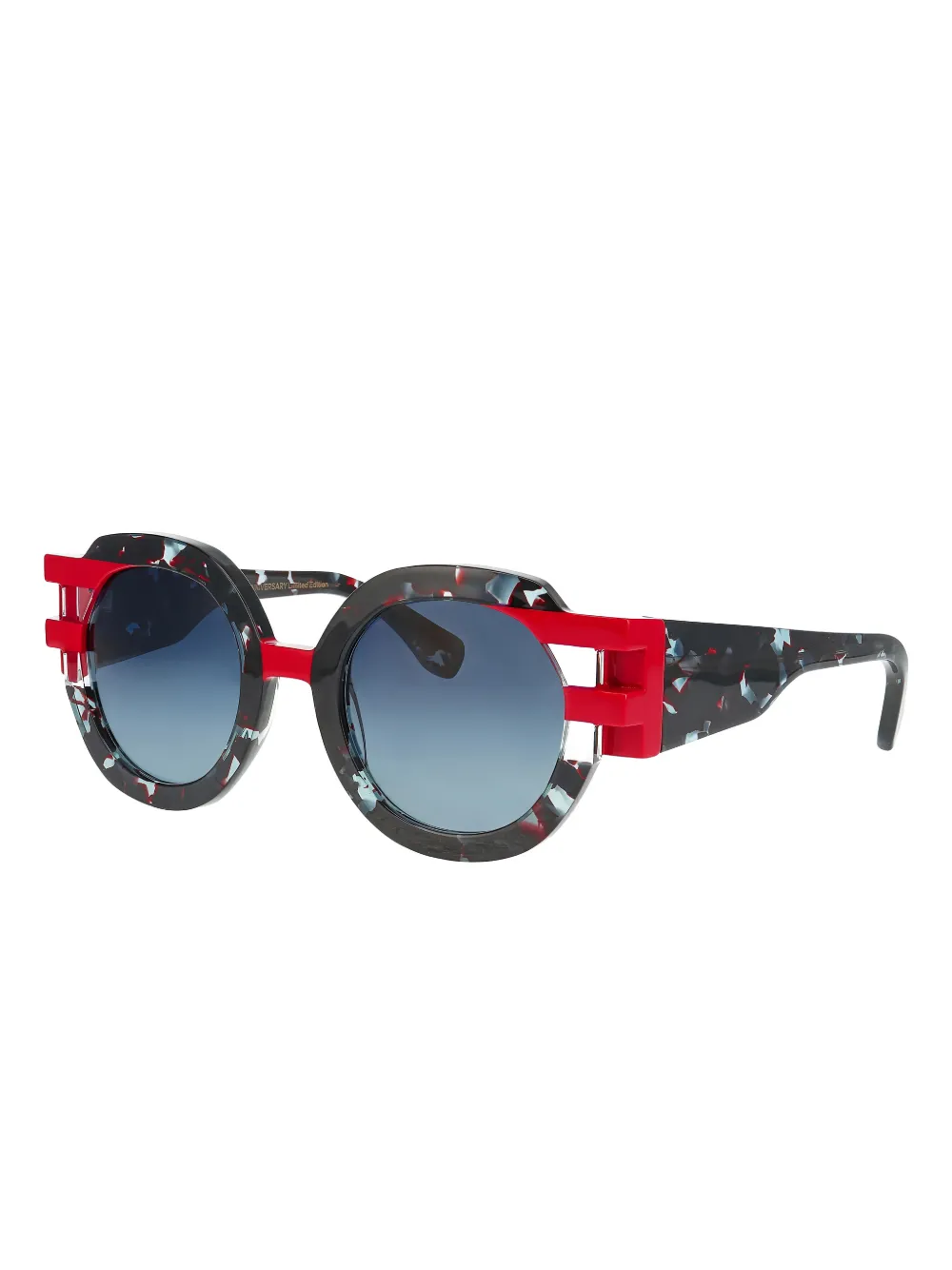 Face À Face Round-frame Sunglasses In Black