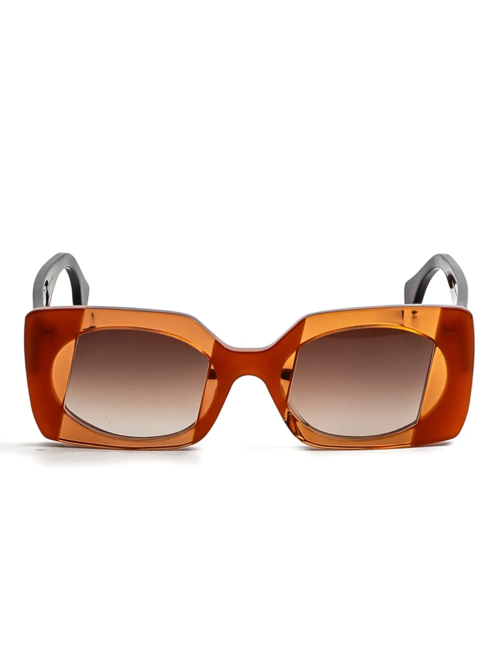 Face À Face Flare1 Geometric Sunglasses In Orange