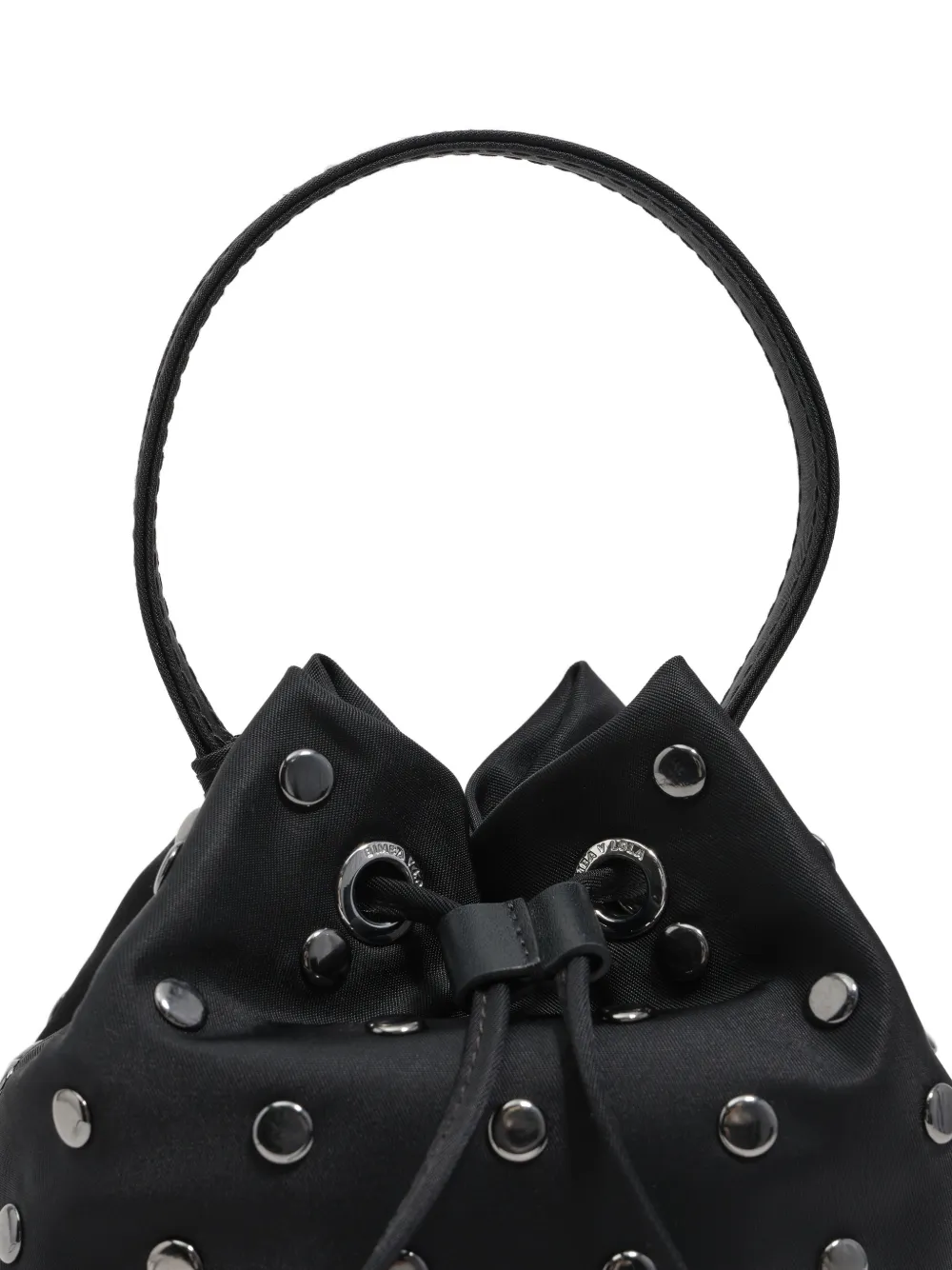 Bimba Y Lola Stud-detail Drawstring Mini Bag In Black