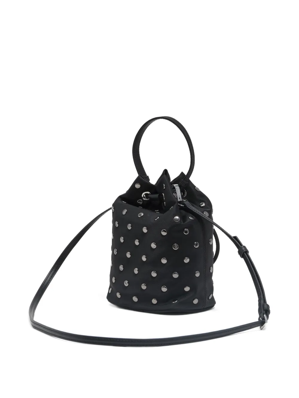 Bimba Y Lola Stud-detail Drawstring Mini Bag In Black