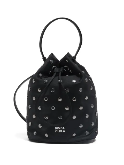 Bimba y Lola stud-detail drawstring mini bag