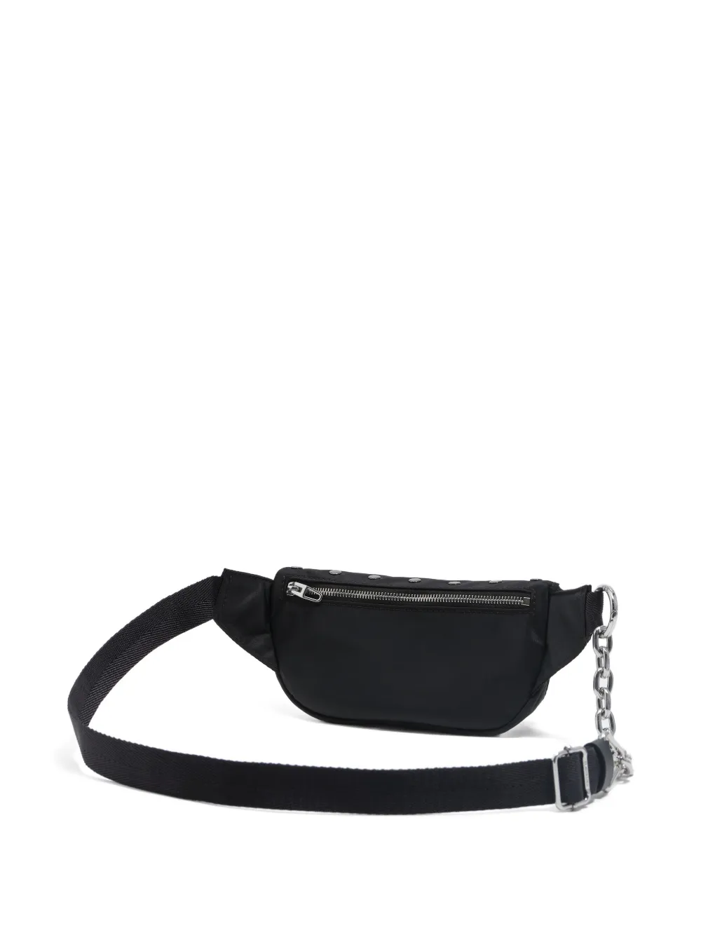 Bimba Y Lola Studded Chain Belt Bag In Black