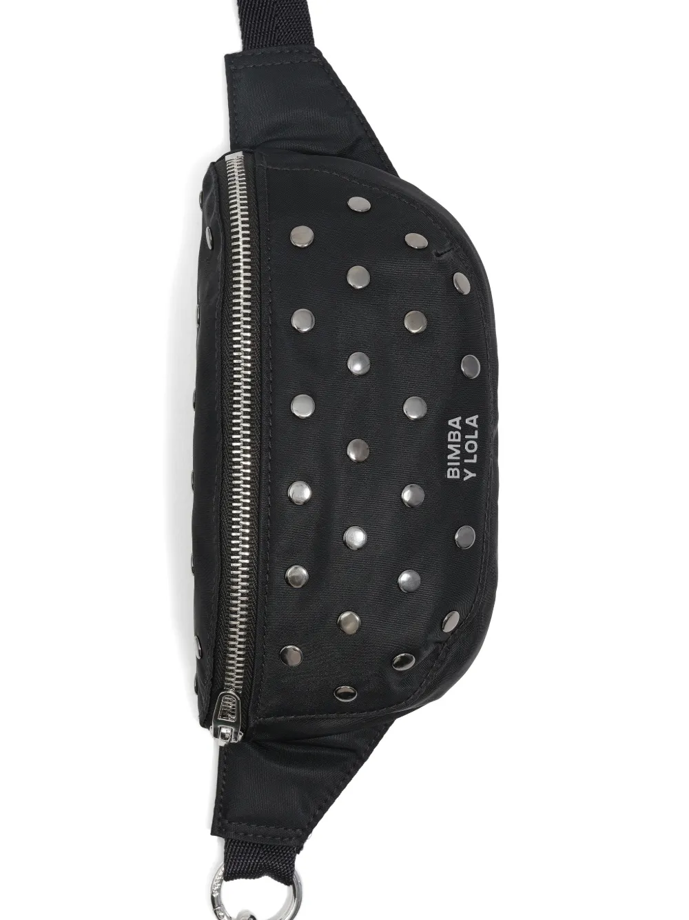 Bimba Y Lola Studded Chain Belt Bag In Black