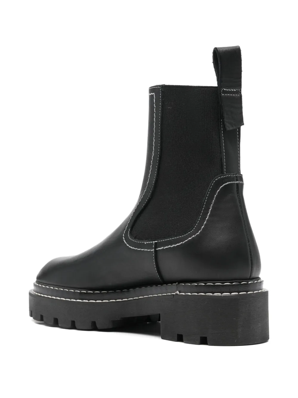  Poeve Maxie Contrast-stitch Boots - Black 