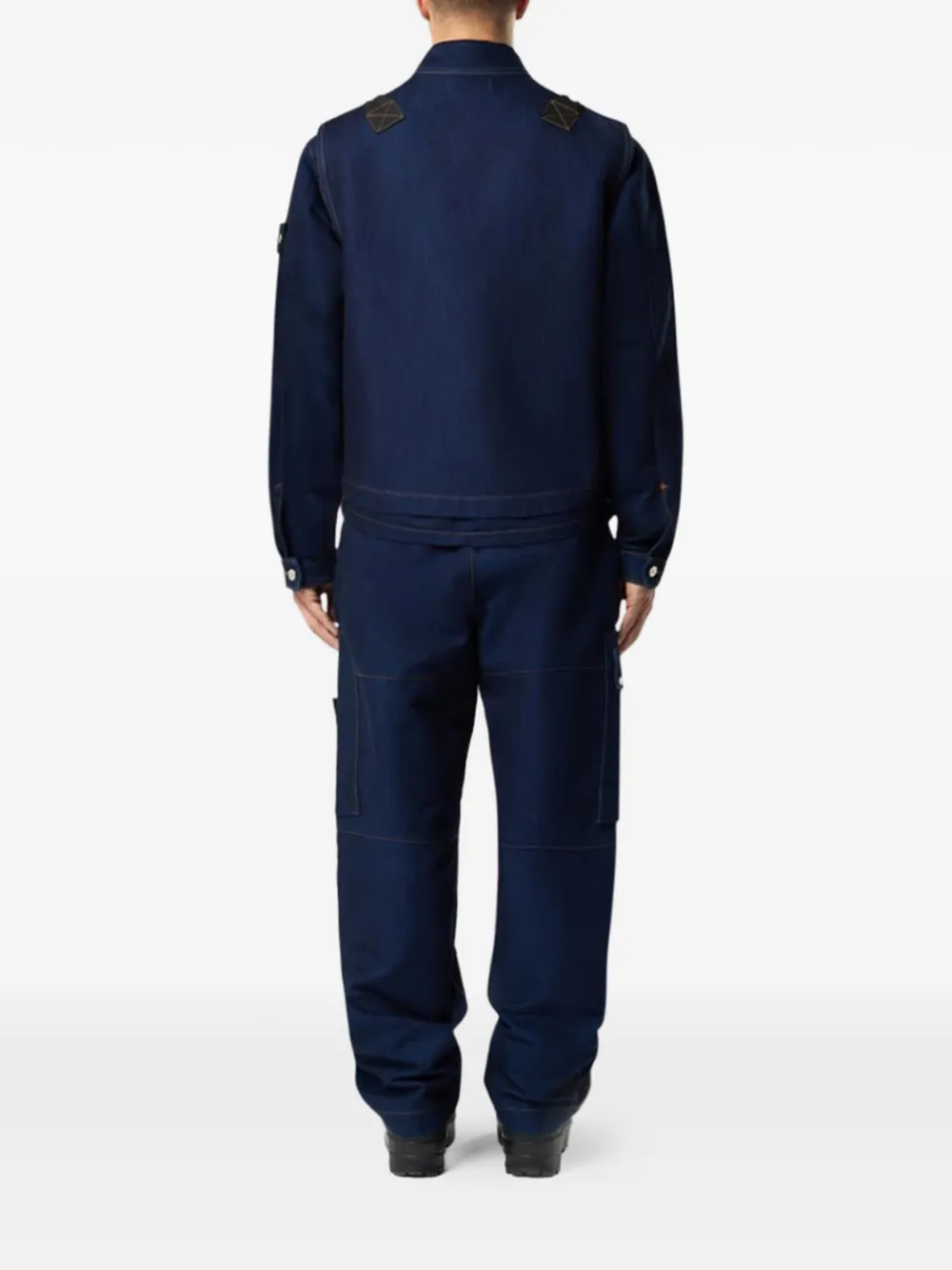 Stone Island denim gilet Blauw