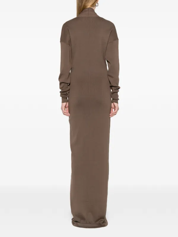 entire studios brown dress ENTIRE STUDIOS Draped Dress, Women's, Brown