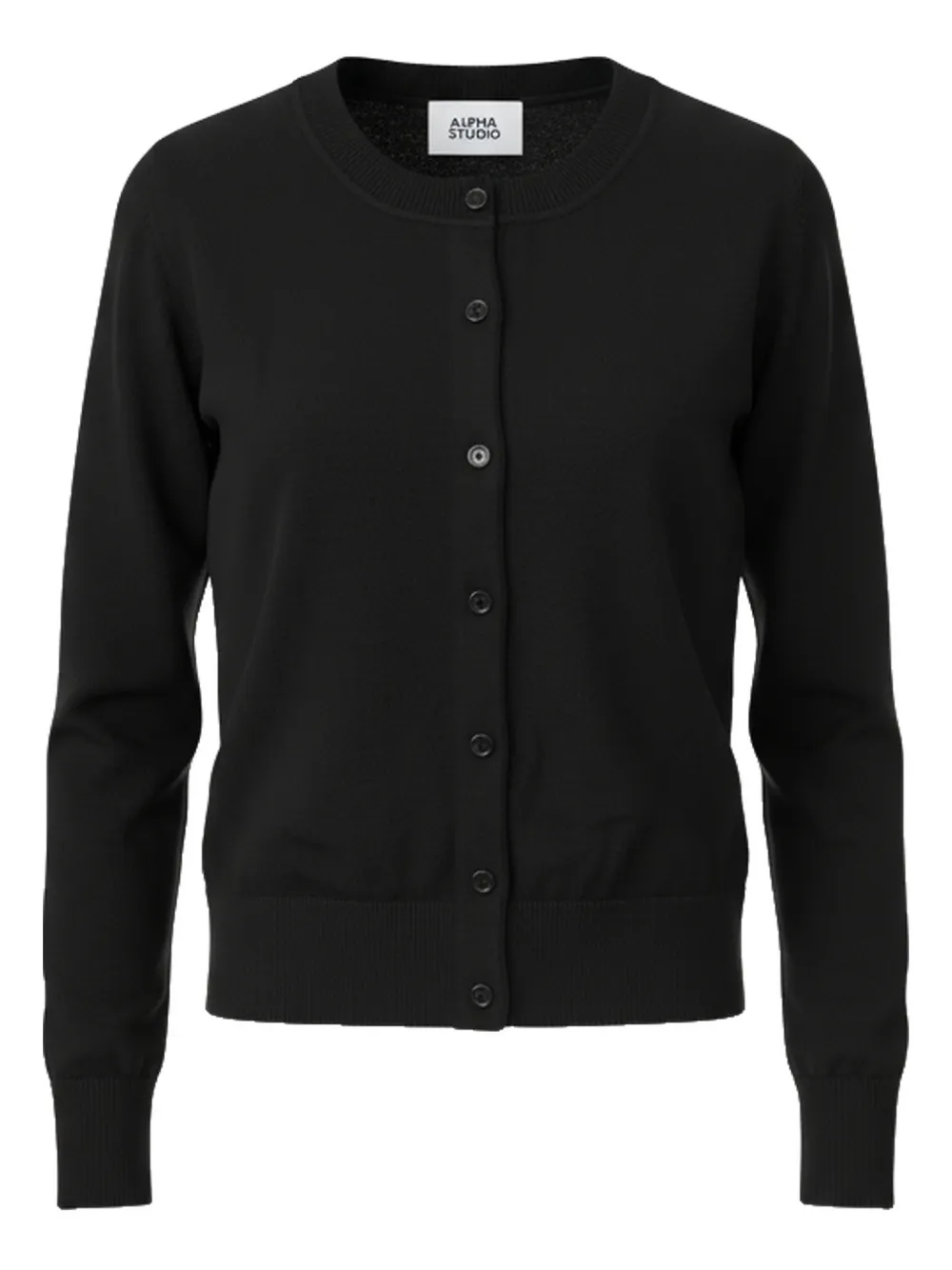 ALPHA STUDIO buttoned cardigan | Black | Image 1