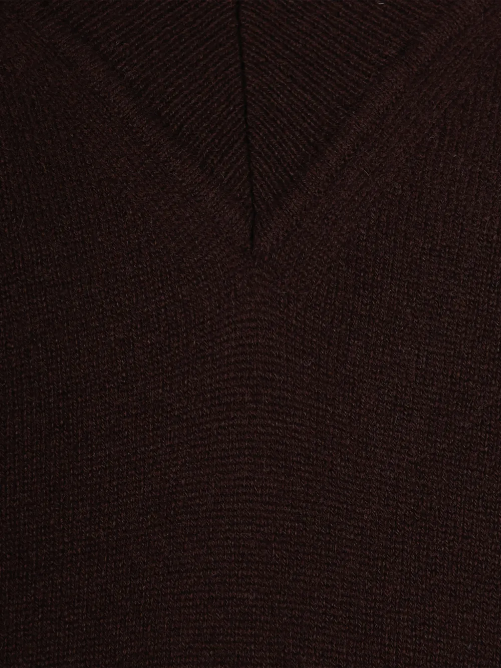 Alpha Studio V-neck Sweater In Brown