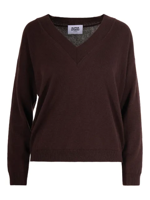 ALPHA STUDIO V-neck sweater