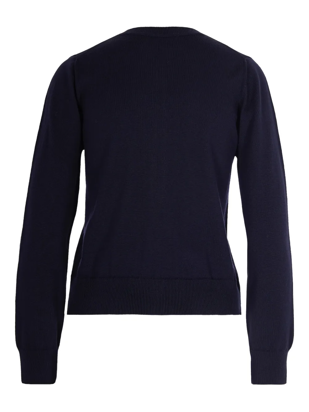 Alpha Studio Cardigan In Lana Merino Blu Notte In Blue