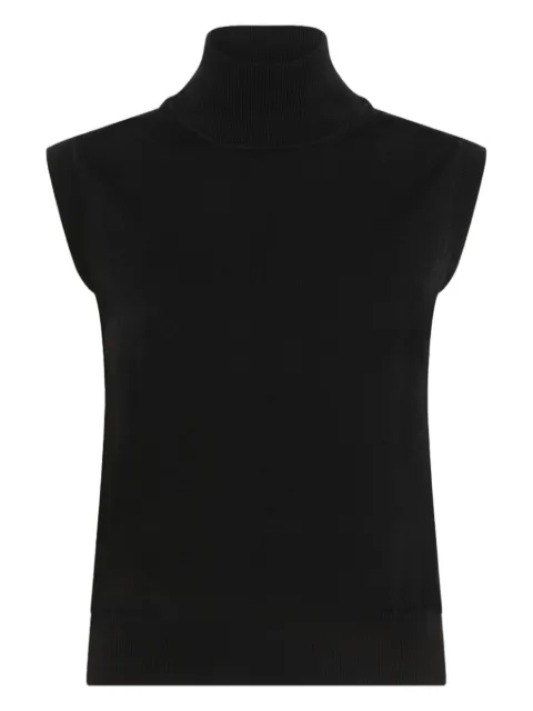 ALPHA STUDIO haut sans manches à col roulé