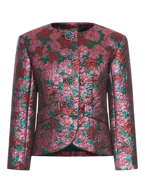 Saint Laurent brocade single-breasted jacket
