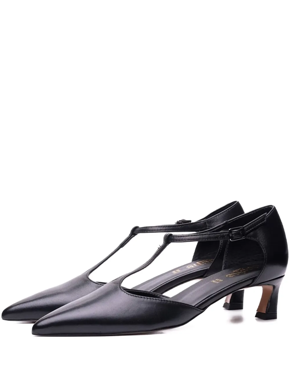 Poche Paris T-strap Buckle Pumps In Multi