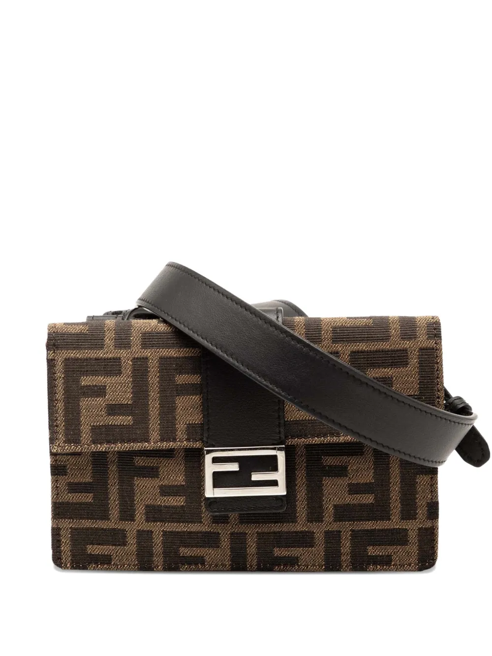 Fendi Pre-Owned 2010-2025 Zucca Canvas Convertible Baguette Pouch crossbody bag | Brown | Image 1