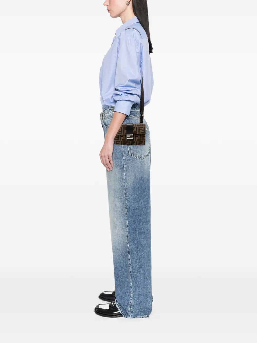 Fendi Pre-Owned 2010-2025 Zucca Canvas Convertible Baguette Pouch crossbody bag | Pre-Owned | Image 2