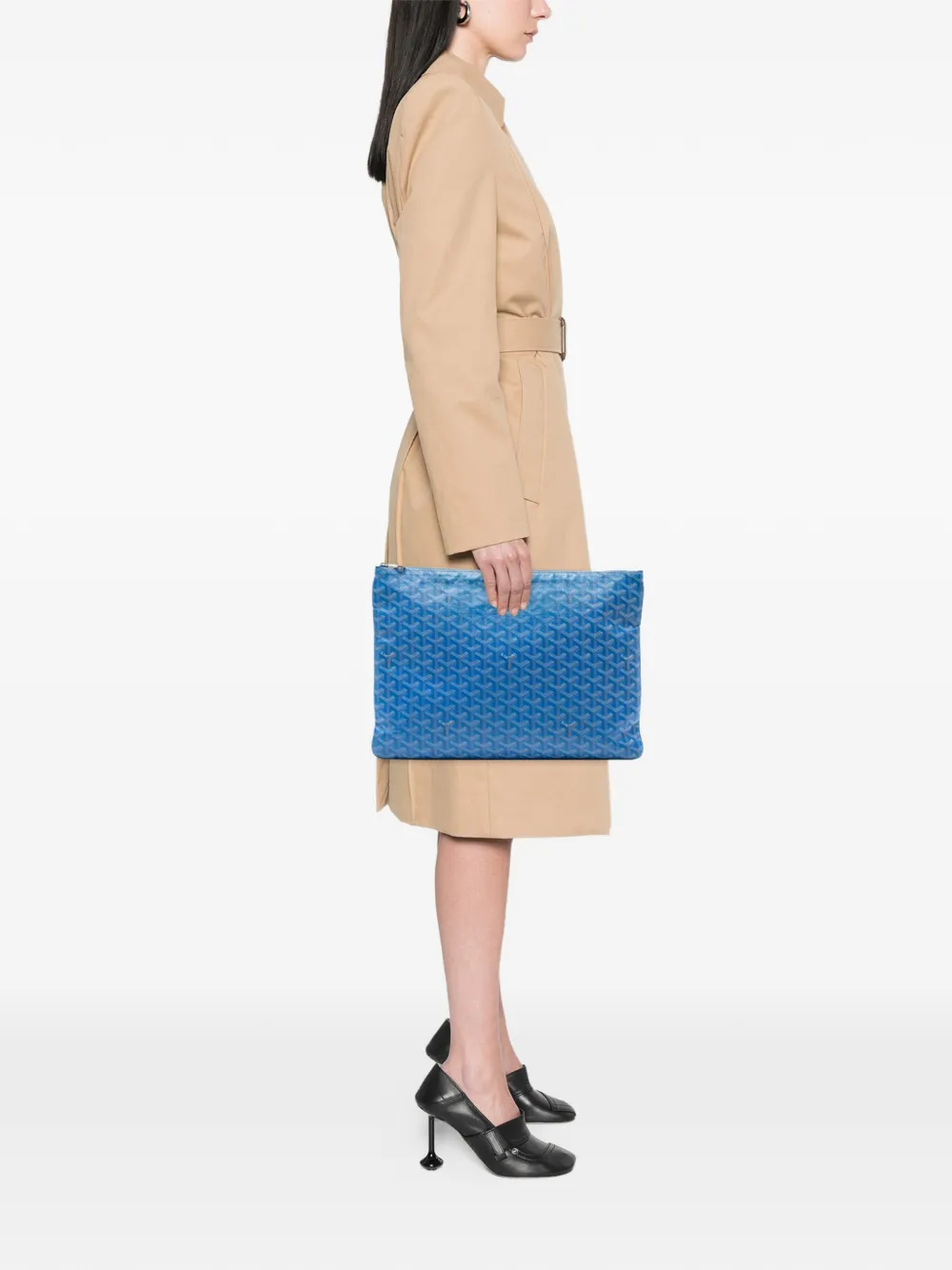 Goyard Pre-Owned 2014 Goyardine Senat GM clutch bag | Blue | Image 1