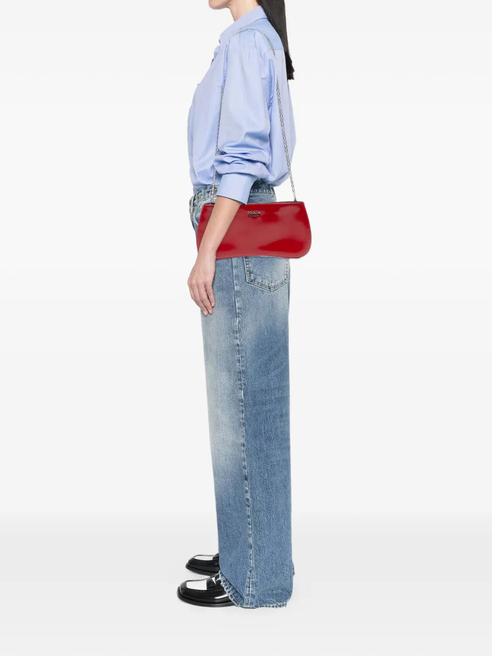 Prada Pre-Owned 2000-2025 Spazzolato Sidonie Chain crossbody bag | Pre-Owned | Image 2