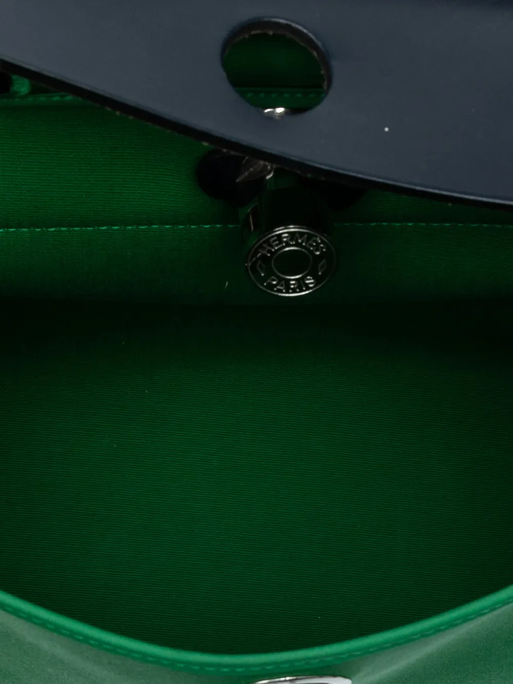 HERMES Pre-owned 2019 Toile Herbag Zip 31 Satchel In Blue