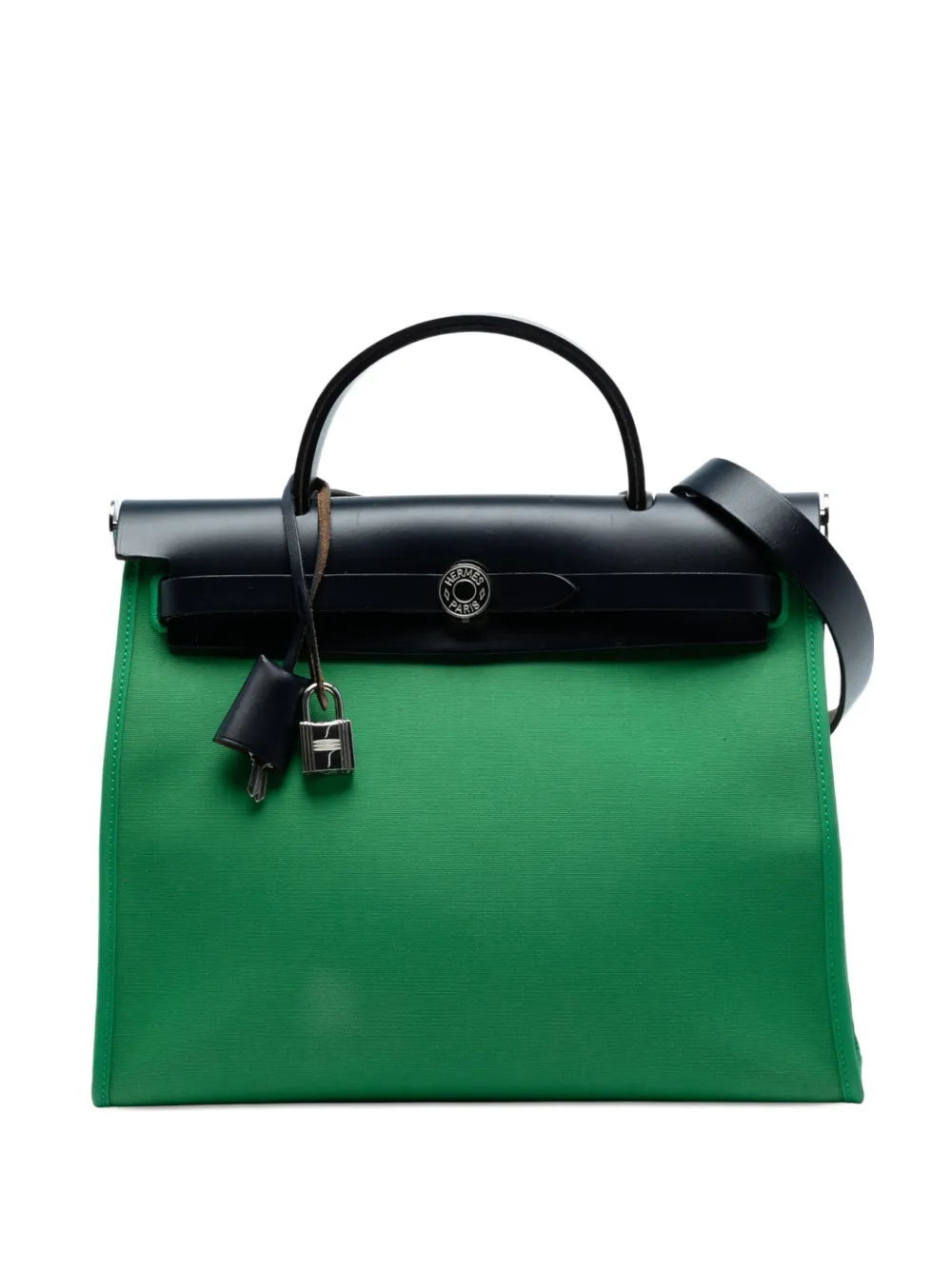 Hermès Pre-Owned 2019 Toile Herbag Zip 31 satchel | Blue | Image 1