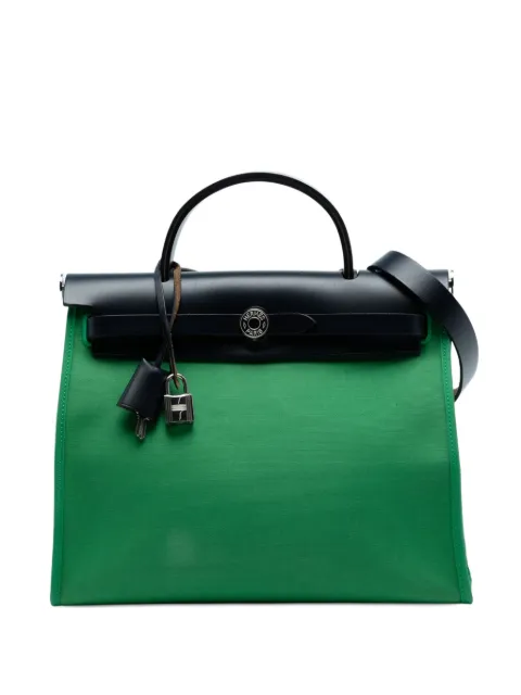 Hermès Pre-Owned 2019 Toile Herbag Zip 31 satchel