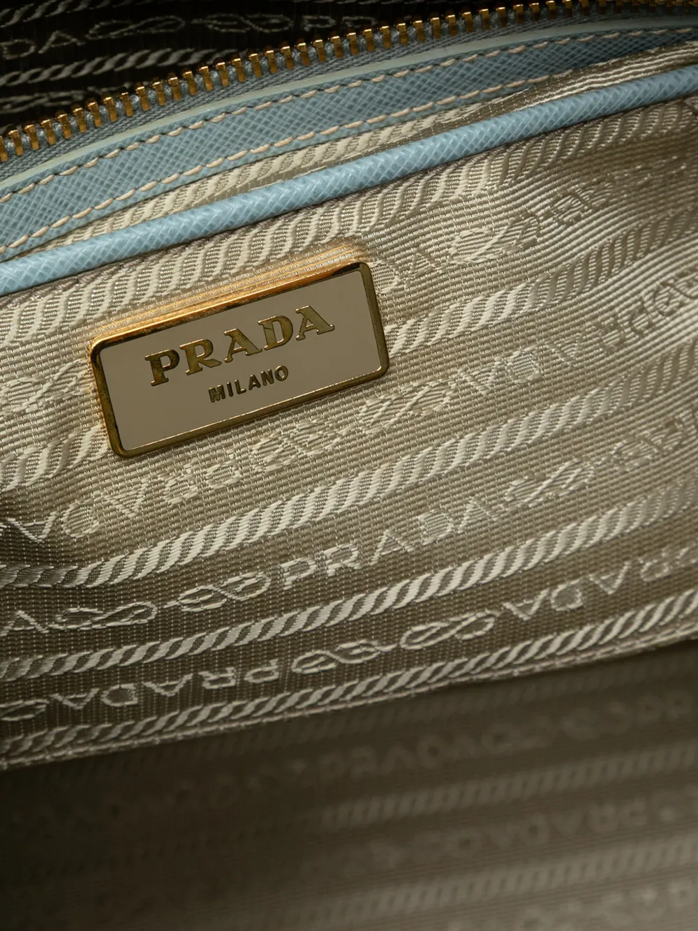 PRADA Pre-owned 2010-2025 Large Saffiano Lux Galleria Satchel In Blue