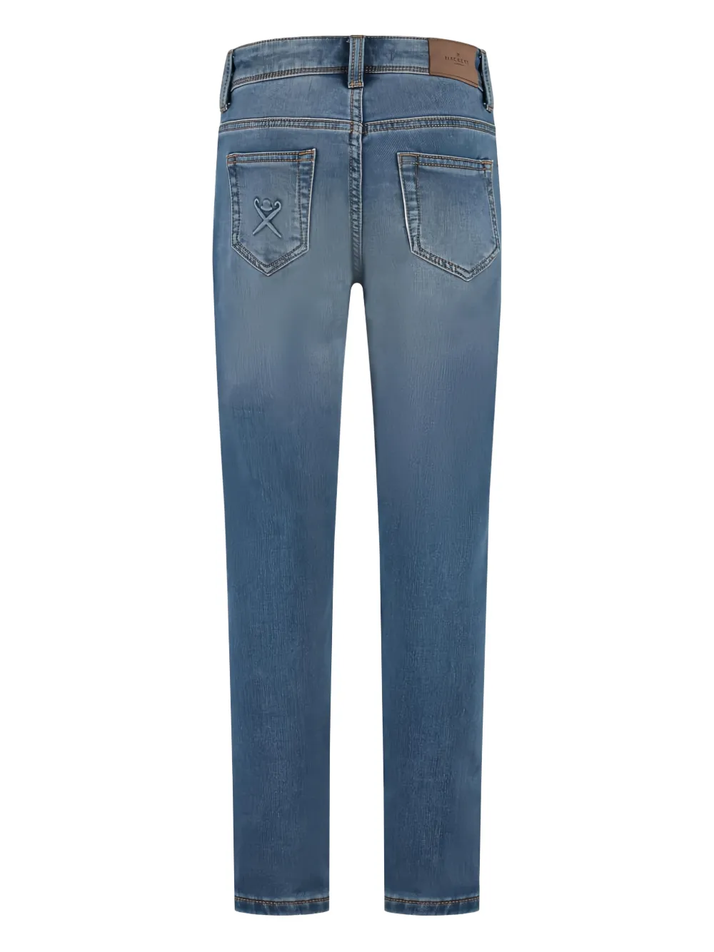 Hackett Embroidered Jeans In Blue