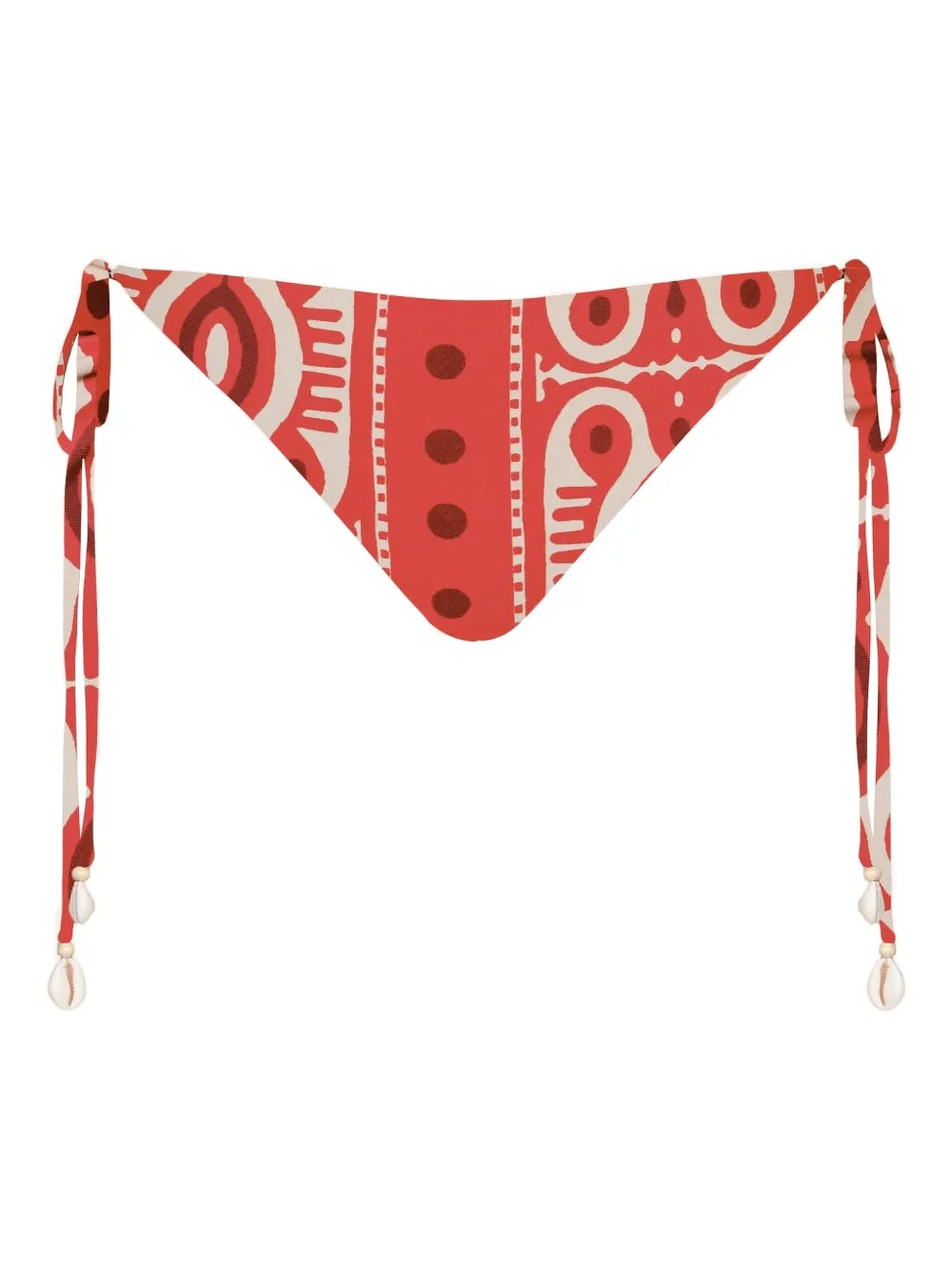 Johanna Ortiz Sagrado printed tie bikini bottom | Red | Image 1