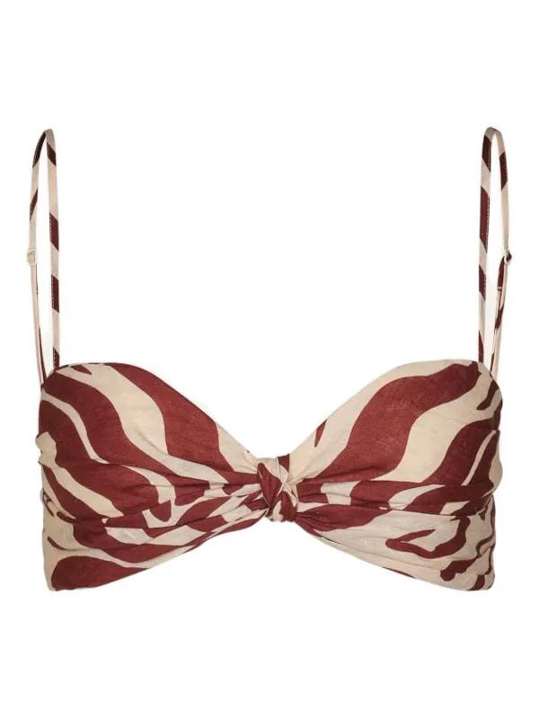 Johanna Ortiz Nudos Del Mar Knot Top in Neutrals