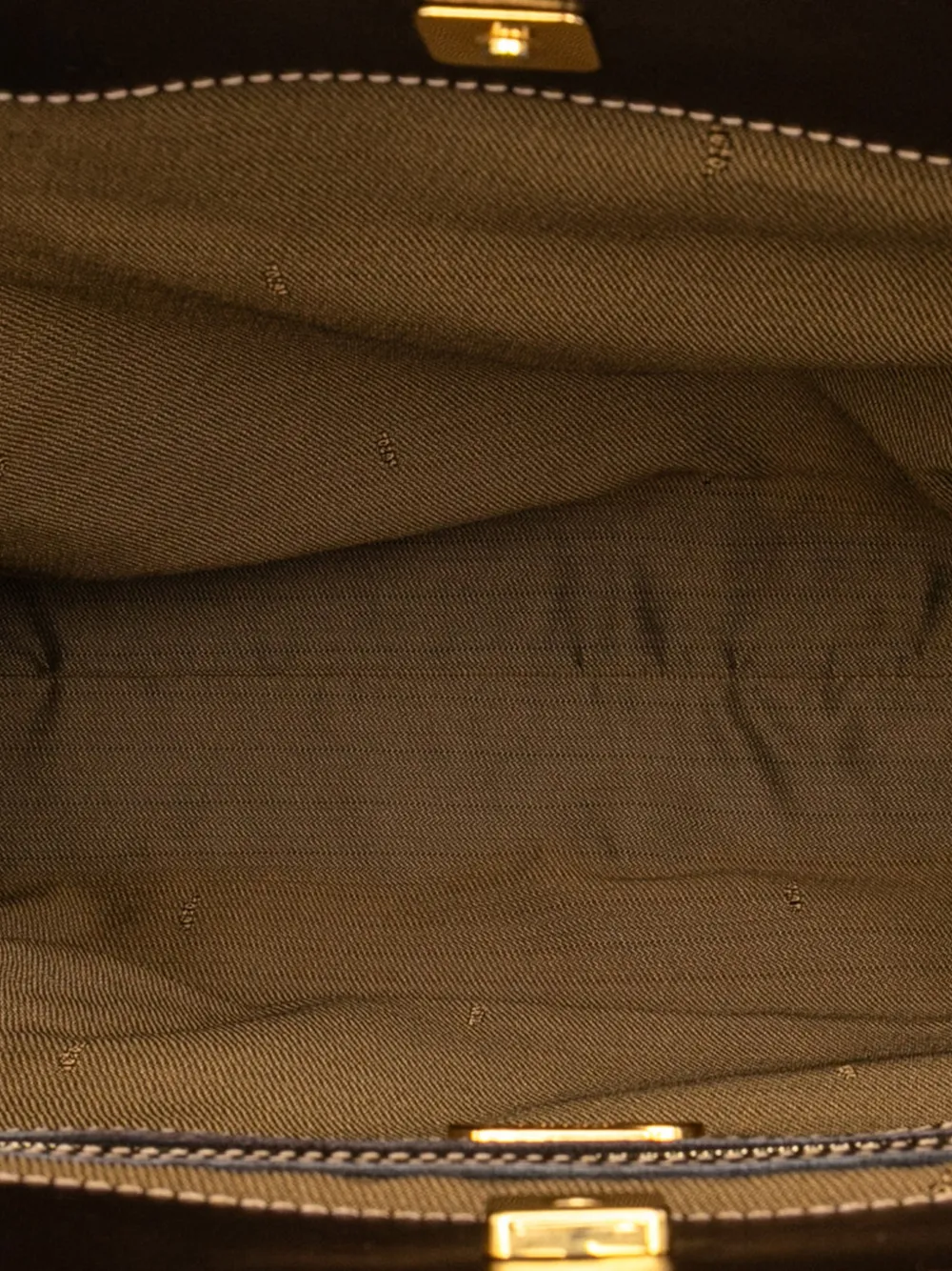 Pre-owned Fendi 20th Century Zucca Canvas Twins Tote Bag In Brown