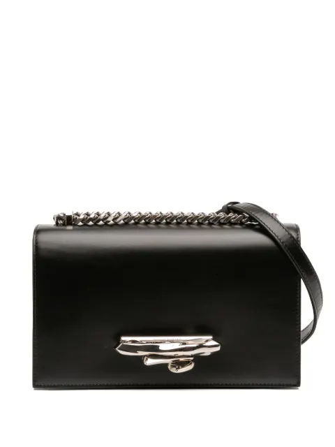 Alexander McQueen Pre-Owned 2015-2025 Mini Leather Sculptural Four Ring crossbody bag